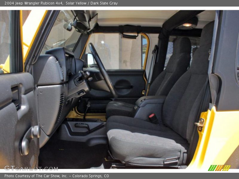 Solar Yellow / Dark Slate Gray 2004 Jeep Wrangler Rubicon 4x4