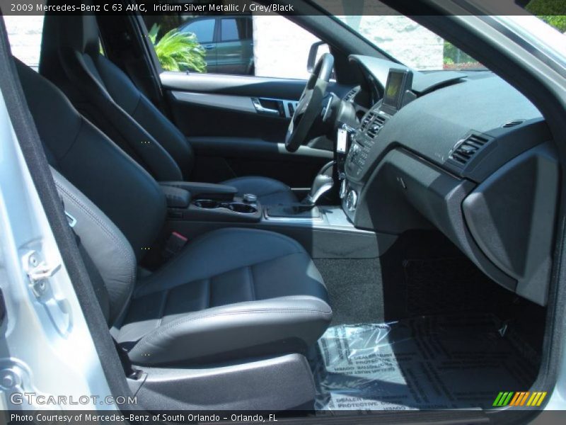 Iridium Silver Metallic / Grey/Black 2009 Mercedes-Benz C 63 AMG