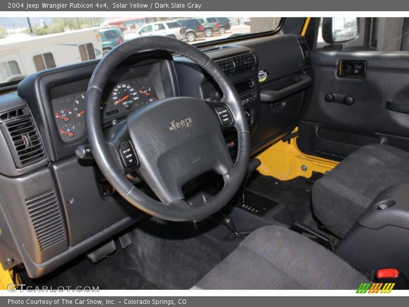 Solar Yellow / Dark Slate Gray 2004 Jeep Wrangler Rubicon 4x4