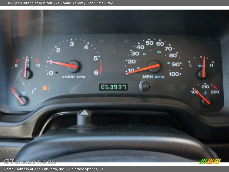 Solar Yellow / Dark Slate Gray 2004 Jeep Wrangler Rubicon 4x4