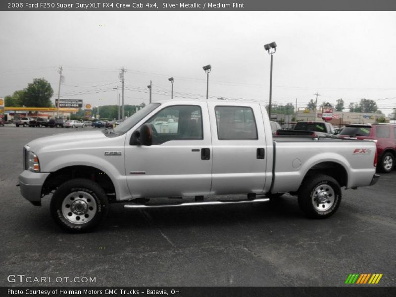 Silver Metallic / Medium Flint 2006 Ford F250 Super Duty XLT FX4 Crew Cab 4x4