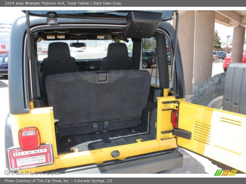 Solar Yellow / Dark Slate Gray 2004 Jeep Wrangler Rubicon 4x4