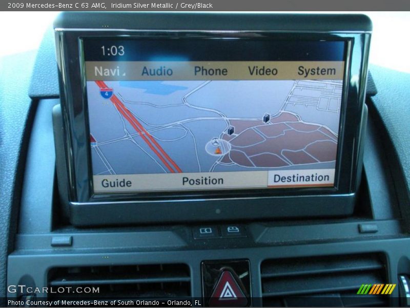 Iridium Silver Metallic / Grey/Black 2009 Mercedes-Benz C 63 AMG