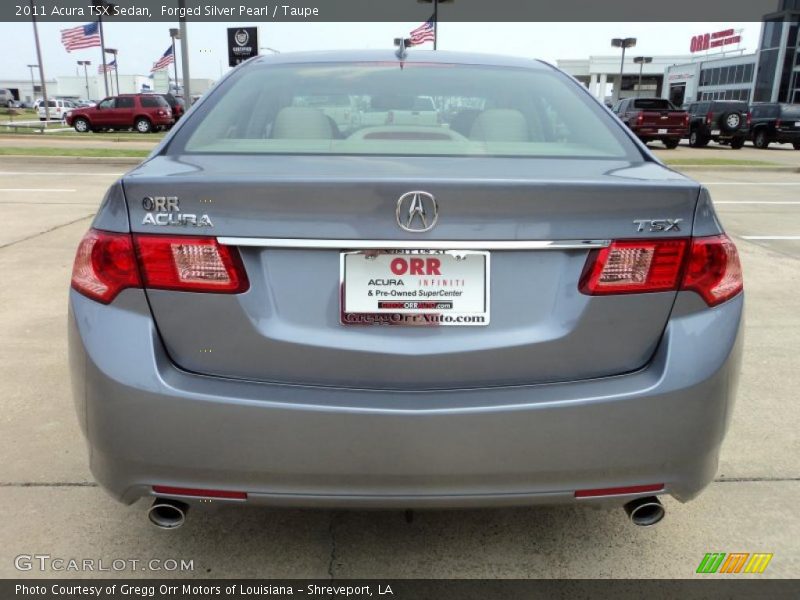 Forged Silver Pearl / Taupe 2011 Acura TSX Sedan