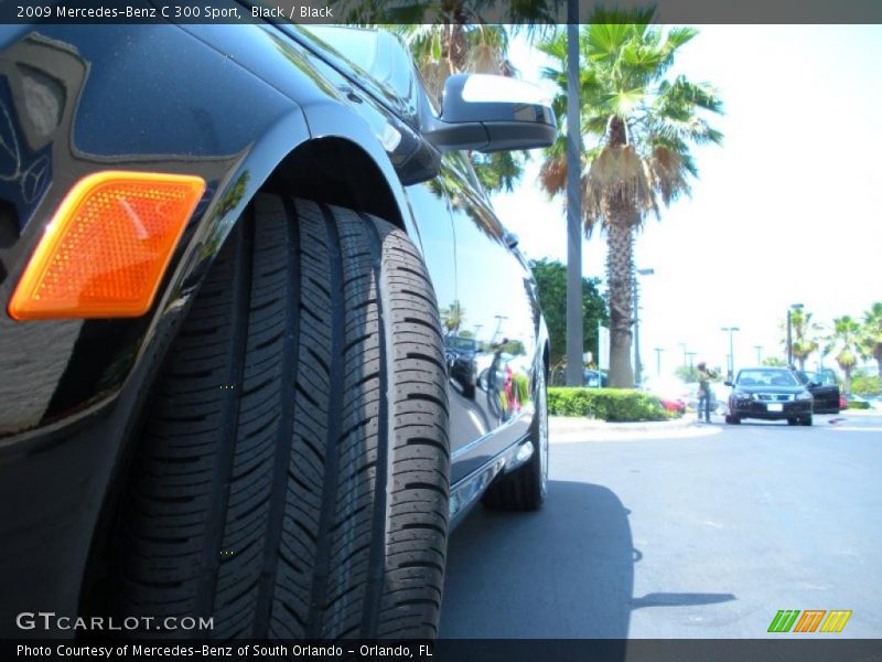 Black / Black 2009 Mercedes-Benz C 300 Sport