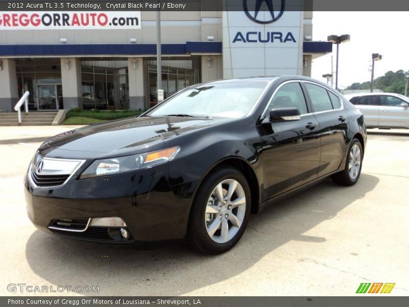 Crystal Black Pearl / Ebony 2012 Acura TL 3.5 Technology