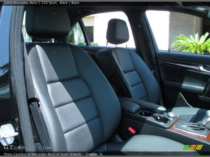 Black / Black 2009 Mercedes-Benz C 300 Sport