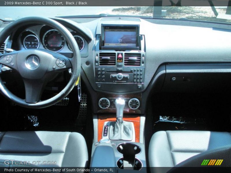 Black / Black 2009 Mercedes-Benz C 300 Sport