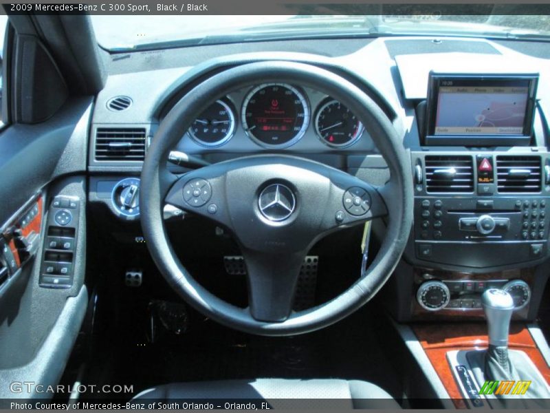 Black / Black 2009 Mercedes-Benz C 300 Sport