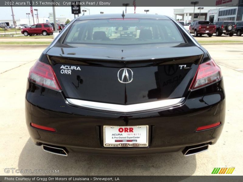 Crystal Black Pearl / Ebony 2012 Acura TL 3.5 Technology
