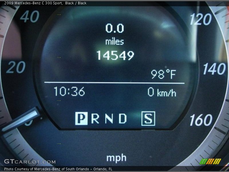 Black / Black 2009 Mercedes-Benz C 300 Sport