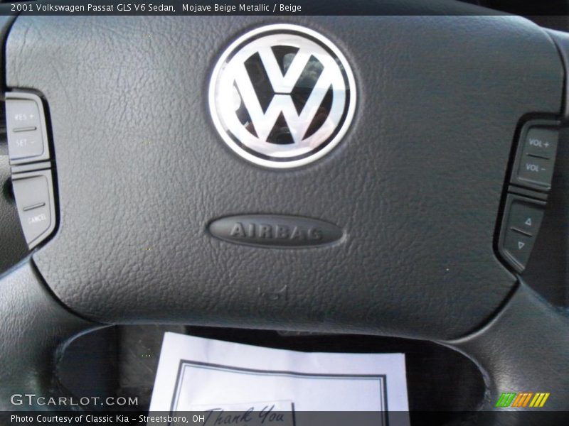 Mojave Beige Metallic / Beige 2001 Volkswagen Passat GLS V6 Sedan