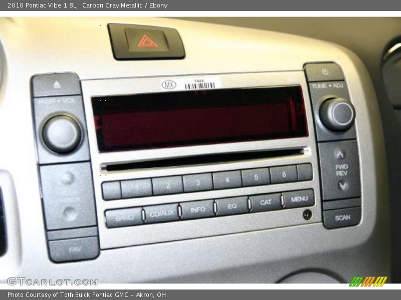 Carbon Gray Metallic / Ebony 2010 Pontiac Vibe 1.8L