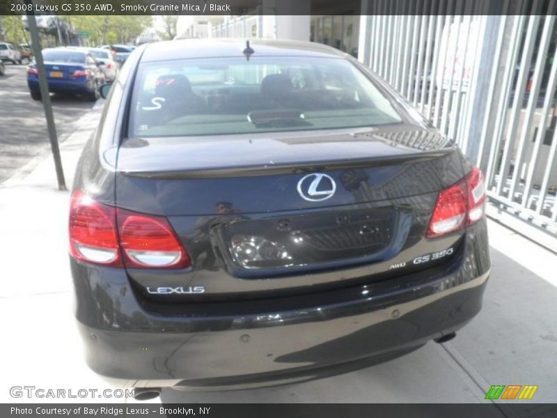 Smoky Granite Mica / Black 2008 Lexus GS 350 AWD