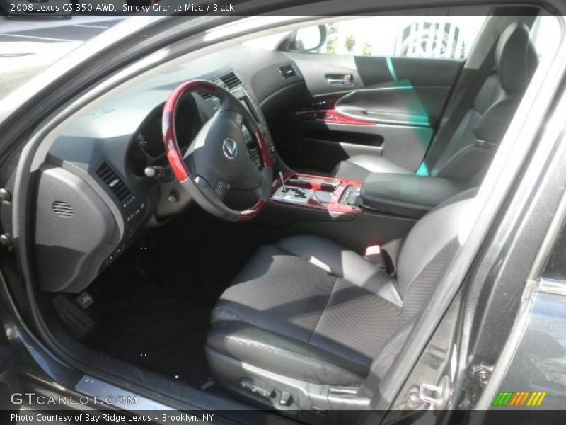 Smoky Granite Mica / Black 2008 Lexus GS 350 AWD