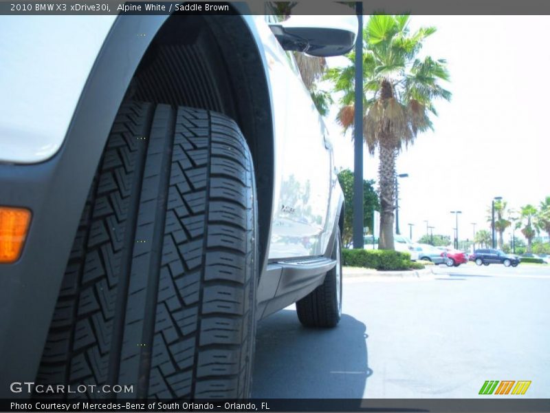 Alpine White / Saddle Brown 2010 BMW X3 xDrive30i