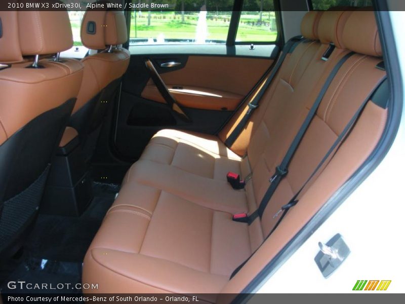 Alpine White / Saddle Brown 2010 BMW X3 xDrive30i