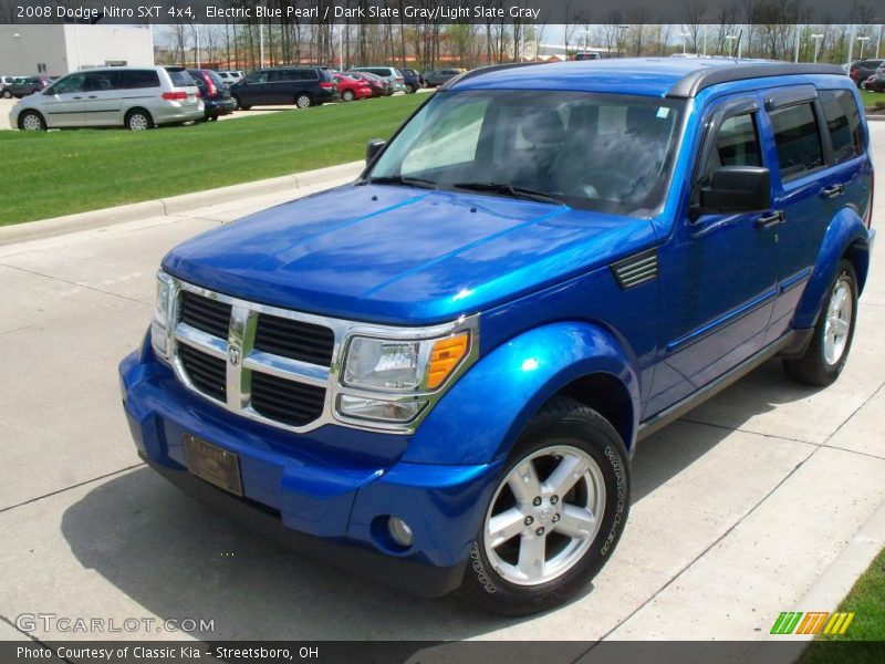 Electric Blue Pearl / Dark Slate Gray/Light Slate Gray 2008 Dodge Nitro SXT 4x4