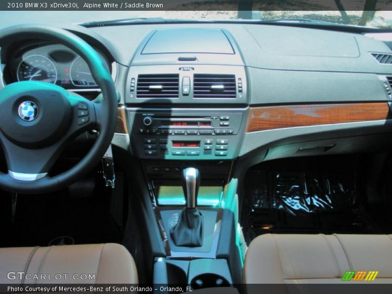 Alpine White / Saddle Brown 2010 BMW X3 xDrive30i