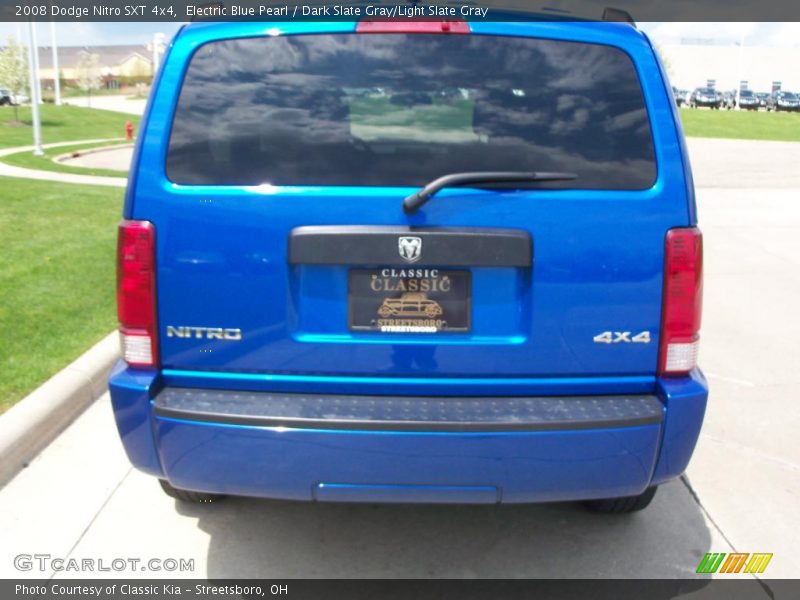 Electric Blue Pearl / Dark Slate Gray/Light Slate Gray 2008 Dodge Nitro SXT 4x4