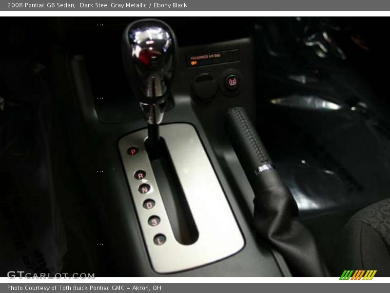 Dark Steel Gray Metallic / Ebony Black 2008 Pontiac G6 Sedan