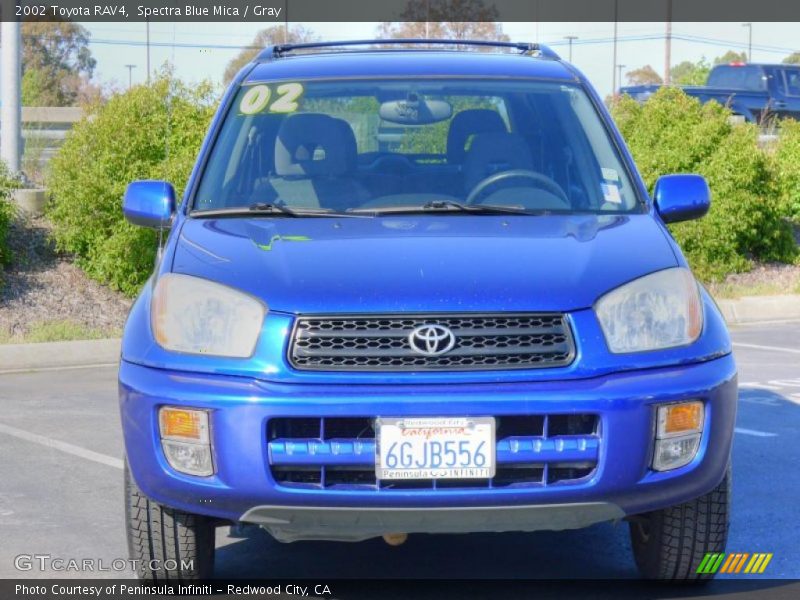 Spectra Blue Mica / Gray 2002 Toyota RAV4
