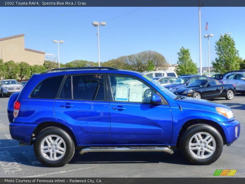 Spectra Blue Mica / Gray 2002 Toyota RAV4