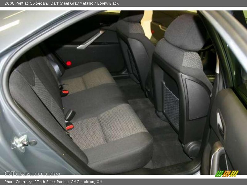 Dark Steel Gray Metallic / Ebony Black 2008 Pontiac G6 Sedan