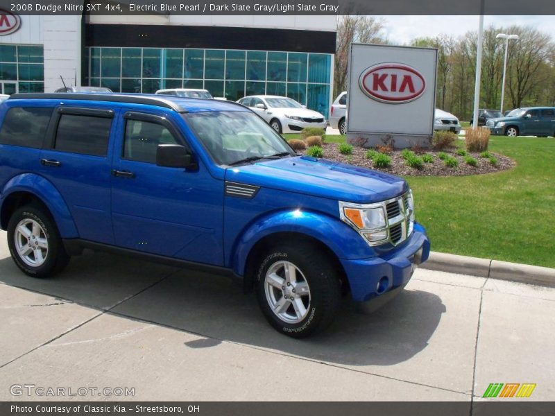 Electric Blue Pearl / Dark Slate Gray/Light Slate Gray 2008 Dodge Nitro SXT 4x4