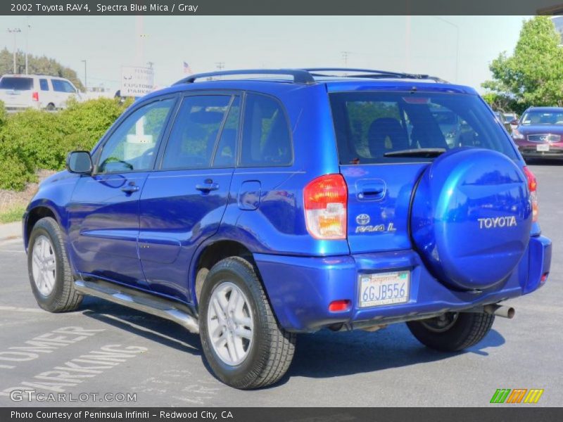 Spectra Blue Mica / Gray 2002 Toyota RAV4