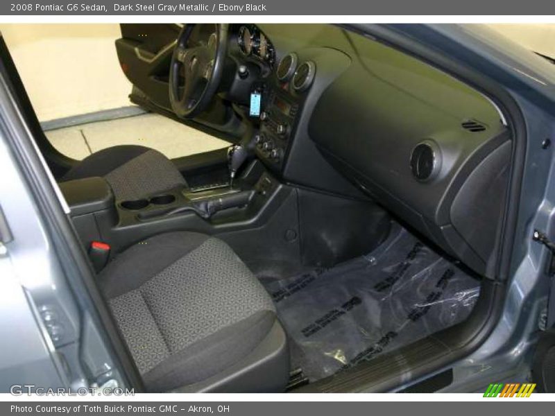 Dark Steel Gray Metallic / Ebony Black 2008 Pontiac G6 Sedan