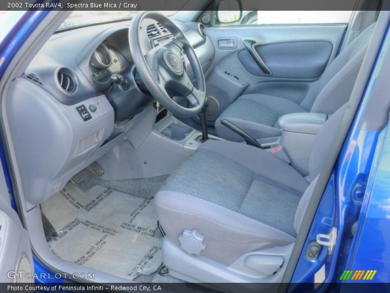 Spectra Blue Mica / Gray 2002 Toyota RAV4