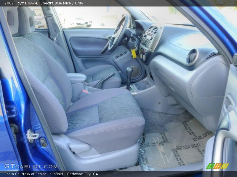 Spectra Blue Mica / Gray 2002 Toyota RAV4
