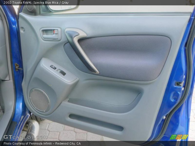 Spectra Blue Mica / Gray 2002 Toyota RAV4