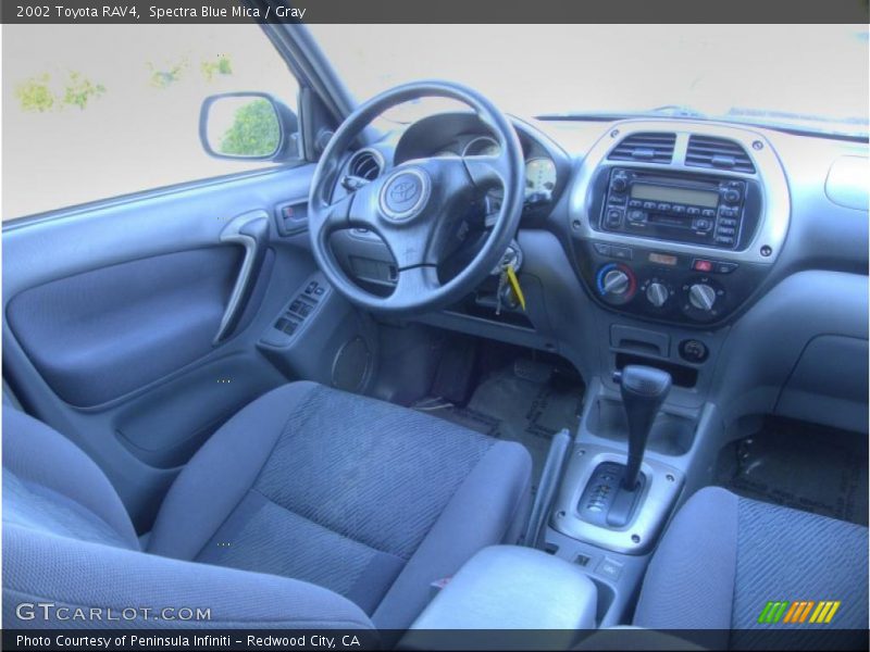 Spectra Blue Mica / Gray 2002 Toyota RAV4