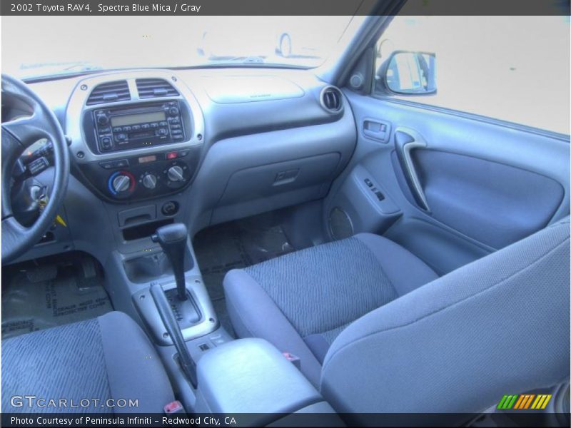 Spectra Blue Mica / Gray 2002 Toyota RAV4
