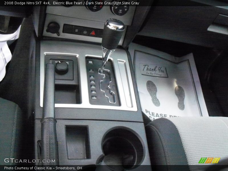 Electric Blue Pearl / Dark Slate Gray/Light Slate Gray 2008 Dodge Nitro SXT 4x4