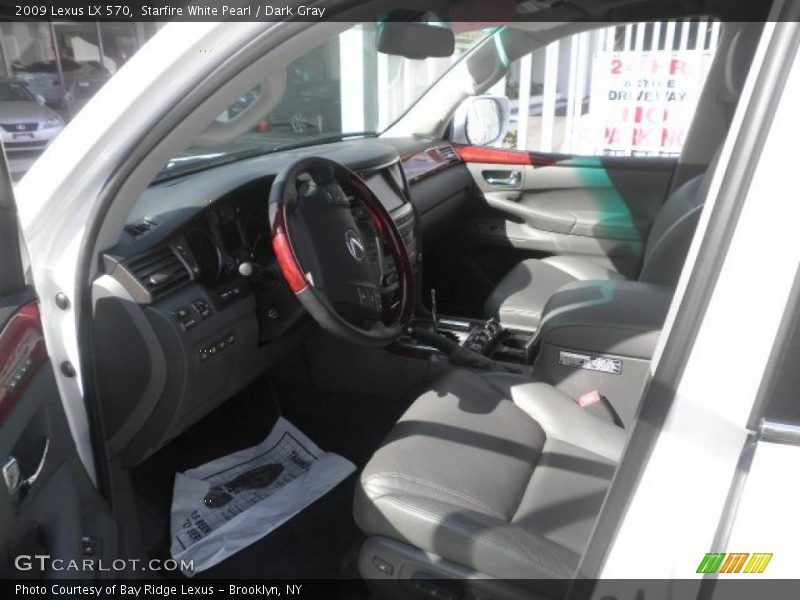 Starfire White Pearl / Dark Gray 2009 Lexus LX 570
