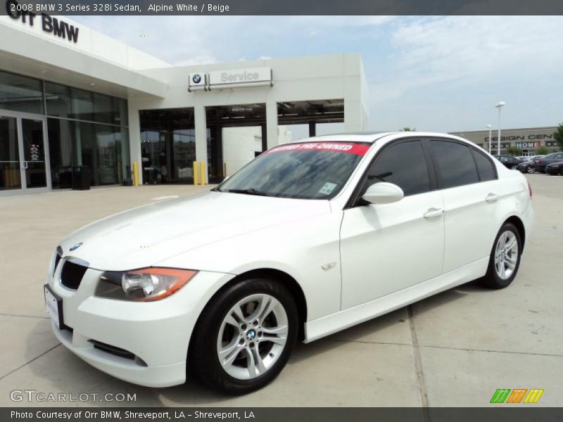 Alpine White / Beige 2008 BMW 3 Series 328i Sedan