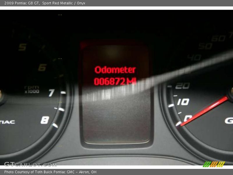 Sport Red Metallic / Onyx 2009 Pontiac G8 GT