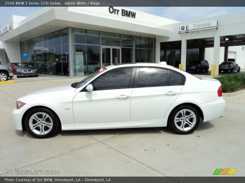Alpine White / Beige 2008 BMW 3 Series 328i Sedan