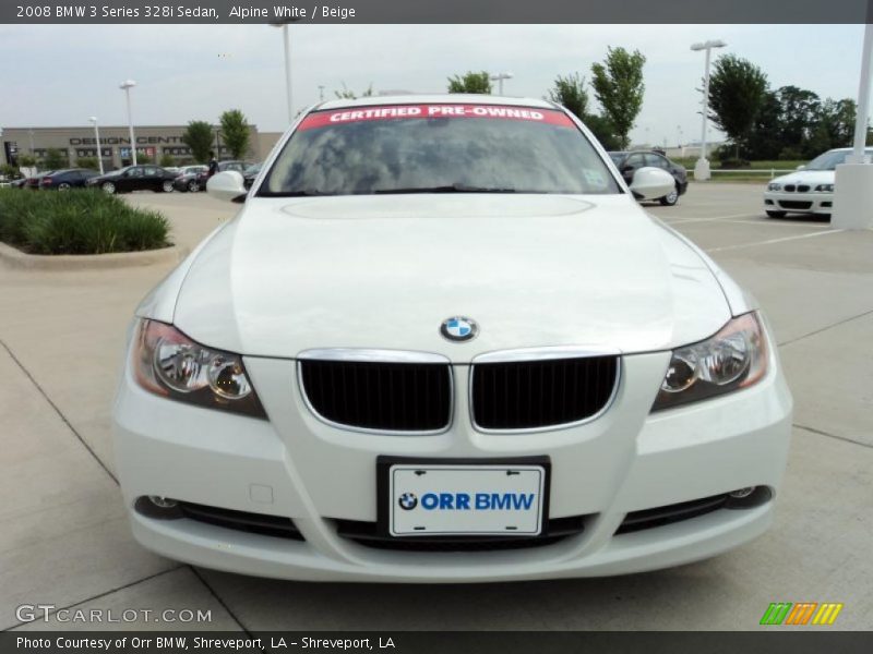 Alpine White / Beige 2008 BMW 3 Series 328i Sedan