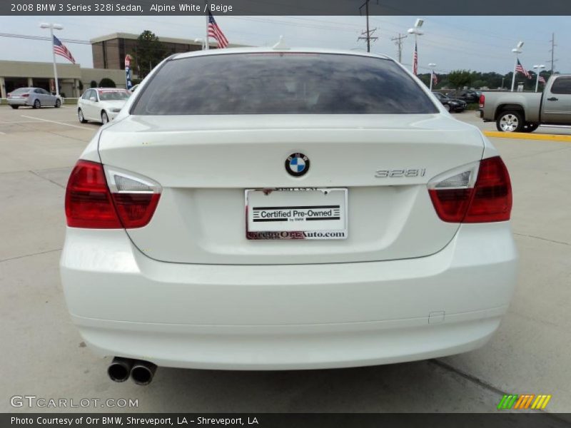Alpine White / Beige 2008 BMW 3 Series 328i Sedan