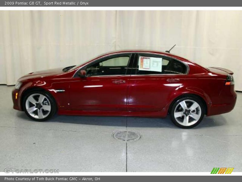 Sport Red Metallic / Onyx 2009 Pontiac G8 GT