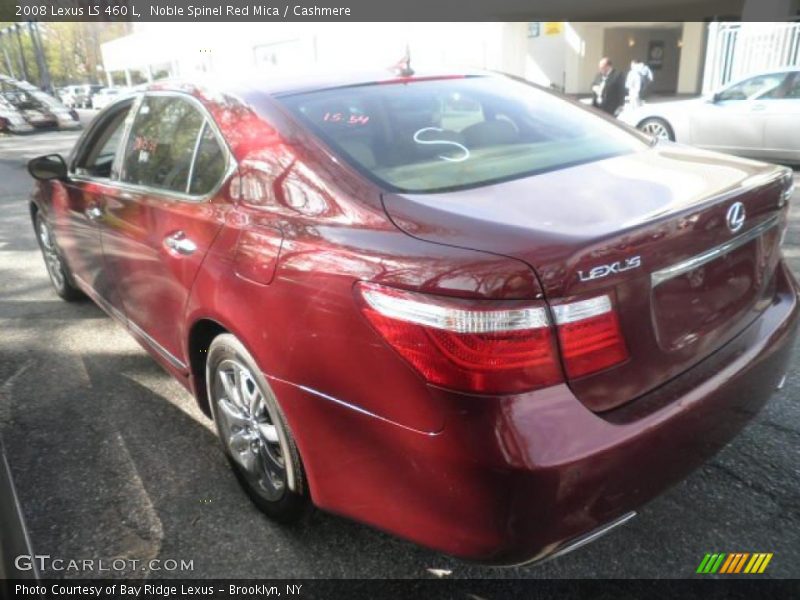 Noble Spinel Red Mica / Cashmere 2008 Lexus LS 460 L
