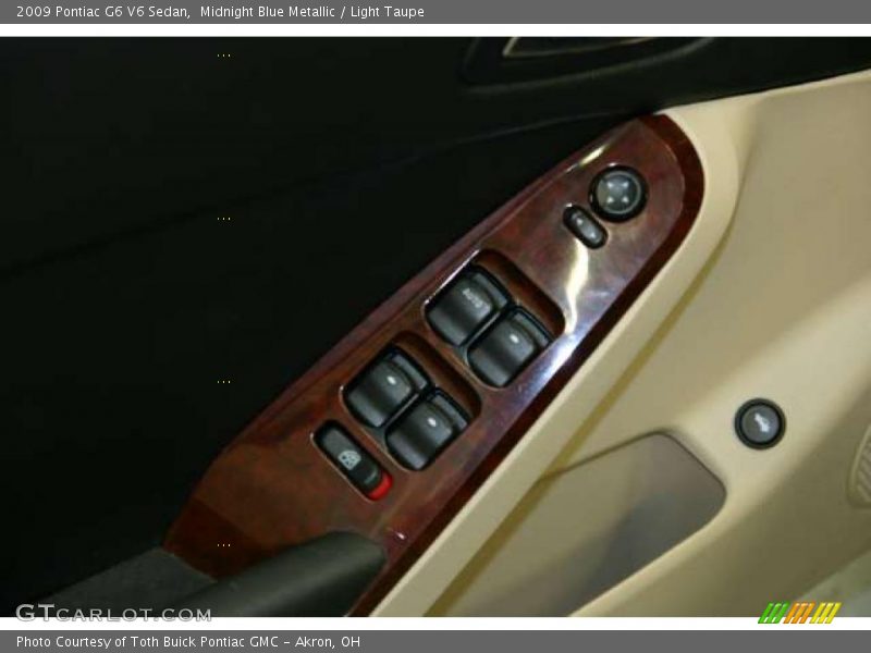 Midnight Blue Metallic / Light Taupe 2009 Pontiac G6 V6 Sedan