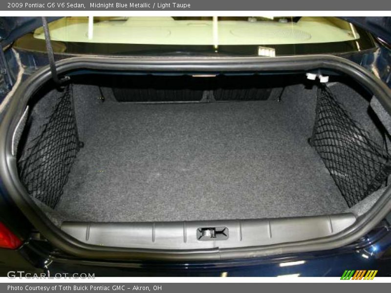Midnight Blue Metallic / Light Taupe 2009 Pontiac G6 V6 Sedan