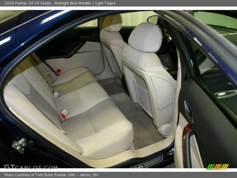 Midnight Blue Metallic / Light Taupe 2009 Pontiac G6 V6 Sedan