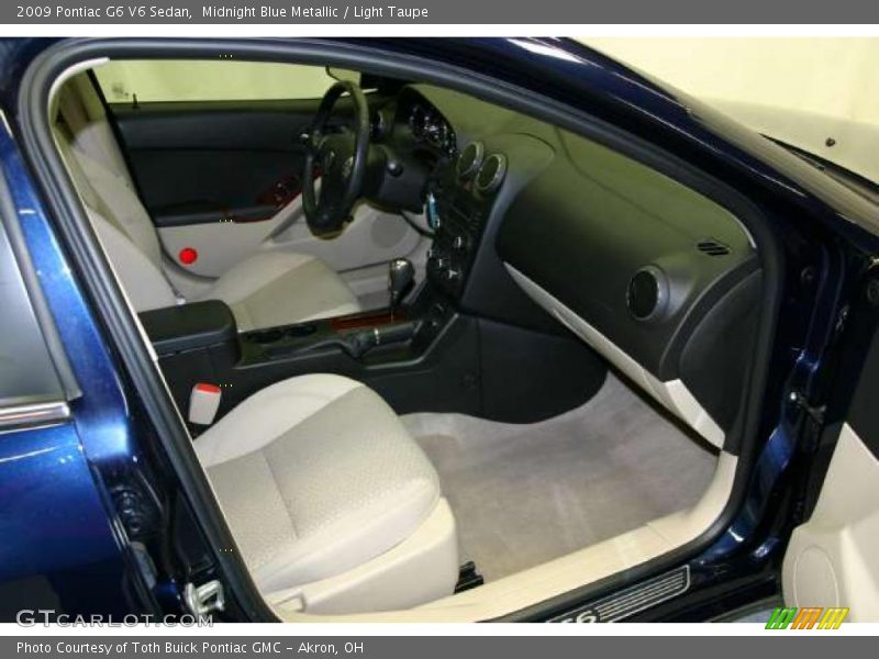 Midnight Blue Metallic / Light Taupe 2009 Pontiac G6 V6 Sedan