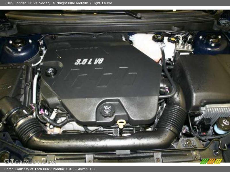 Midnight Blue Metallic / Light Taupe 2009 Pontiac G6 V6 Sedan
